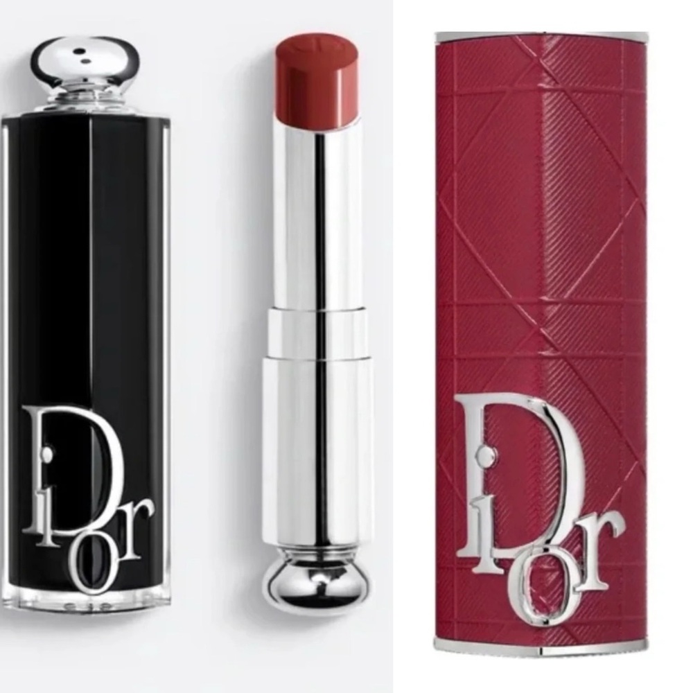 Dior Lipstick 720 Icone AND Lipstick Case in Brick refillable couture.